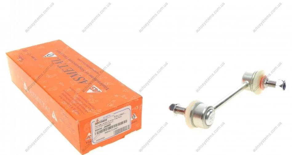 Тяга стабілізатора (заднього) Kia Cerato 04-/Hyundai Elantra 00-06 (L=130mm) ASMETAL 26HY0605 (фото 1)