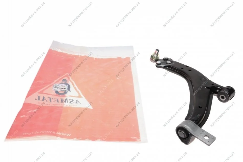Важіль підвіски (передній/знизу) (L) Citroen Berlingo/Peugeot Partner 96-08 (з кульової d=18mm) ASMETAL 30PE1100 (фото 1)