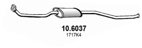 Резонатор глушителя ASSO 10.6037