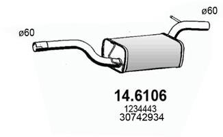 Резонатор глушителя ASSO 14.6106