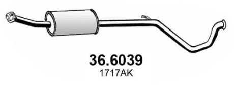 Резонатор глушителя ASSO 36.6039