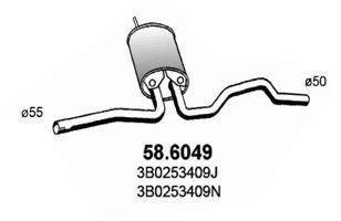 Резонатор глушителя ASSO 58.6049