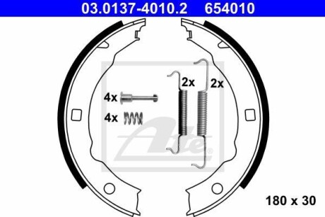 Колодки тормозные стояночного тормоза ATE 03.0137-4010.2