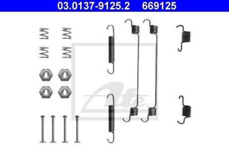 Комплект монтажный тормозных колодок ATE 03.0137-9125.2