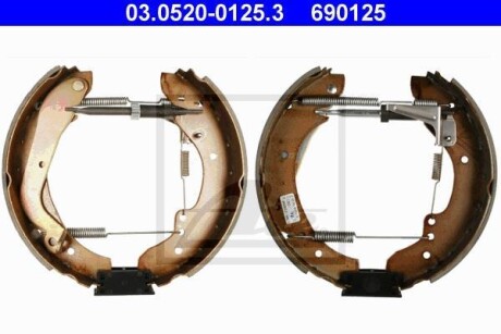 Колодки тормозные барабанные, комплект ATE 03.0520-0125.3