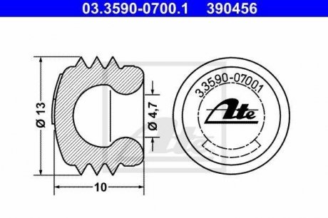 Заглушка ATE 03.3590-0700.1