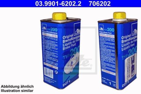 Тормозная жидкость DOT 4 TYP 200, 1 л ATE 03.9901-6202.2