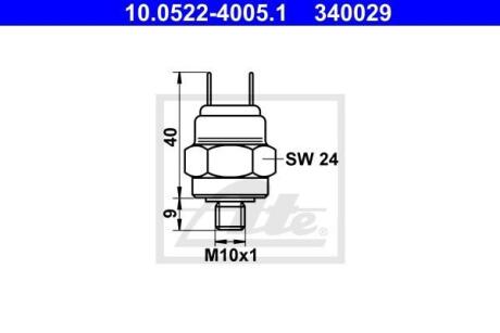 Датчик давления жидкости тормозной ATE 10.0522-4005.1