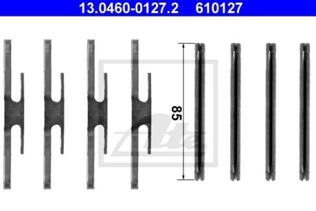 Комплект монтажный тормозных колодок ATE 13.0460-0127.2