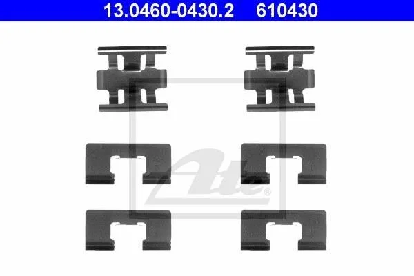 Комплект монтажный тормозных колодок ATE 13.0460-0430.2 (фото 1)