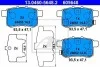 Колодки гальмівні дискові, к-кт HONDA ACCORD 2,2 0 ATE 13046056482 (фото 1)