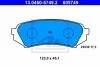 Комплект гальмівних колодок задн, LEXUS LX TOYOTA LAND CRUISER, LAND CRUISER 100 4.2D/4.7 01.98-03.08 ATE 13.0460-5749.2 (фото 1)