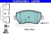 Тормозные колодки дисковые CERAMIC, комплект ATE 13.0470-2709.2 (фото 1)