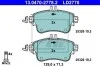 Тормозные колодки дисковые CERAMIC, комплект ATE 13.0470-2778.2 (фото 1)