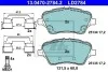 Тормозные колодки дисковые CERAMIC, комплект ATE 13.0470-2784.2 (фото 1)