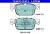Тормозные колодки дисковые CERAMIC, комплект ATE 13.0470-7338.2 (фото 1)