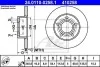 Тормозной диск задний невентилируемый ATE 24.0110-0258.1 (фото 1)