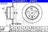 Тормозной диск задний невентилируемый ATE 24.0110-0273.1 (фото 1)