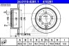 Тормозной диск задний невентилируемый ATE 24.0110-0281.1 (фото 1)