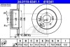 Тормозной диск задний невентилируемый ATE 24.0110-0341.1 (фото 1)