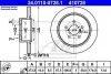 Тормозной диск задний невентилируемый ATE 24.0110-0728.1 (фото 1)