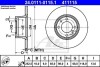 Тормозной диск передний невентилируемый ATE 24.0111-0115.1 (фото 1)