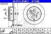 Тормозной диск задний невентилируемый ATE 24.0111-0168.1 (фото 1)