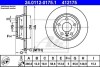 Тормозной диск задний невентилируемый ATE 24.0112-0175.1 (фото 1)