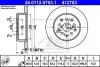 Тормозной диск задний невентилируемый ATE 24.0112-0703.1 (фото 1)