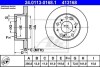 Тормозной диск передний невентилируемый ATE 24.0113-0168.1 (фото 1)