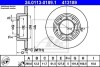 Тормозной диск задний невентилируемый ATE 24.0113-0189.1 (фото 1)