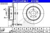 Тормозной диск задний невентилируемый ATE 24.0113-0196.1 (фото 1)