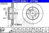 Тормозной диск передний вентилируемый ATE 24.0117-0105.1 (фото 1)