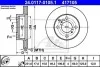 Тормозной диск передний вентилируемый ATE 24.0117-0105.1 (фото 1)
