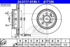 Тормозной диск передний вентилируемый ATE 24.0117-0106.1 (фото 1)