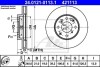Тормозной диск передний вентилируемый ATE 24.0121-0113.1 (фото 1)