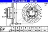 Тормозной диск задний вентилируемый ATE 24.0128-0196.1 (фото 1)