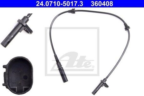 Датчик ABS (передній) BMW X5 (E70)/X6 (F16) 06- ATE 24.0710-5017.3 (фото 1)