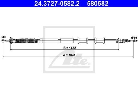 Трос ATE 24.3727-0582.2