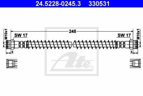 Тормозной шланг ATE 24.5228-0245.3