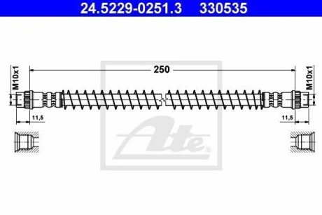 Тормозной шланг ATE 24.5229-0251.3