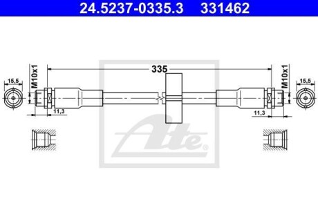 Тормозной шланг ATE 24.5237-0335.3