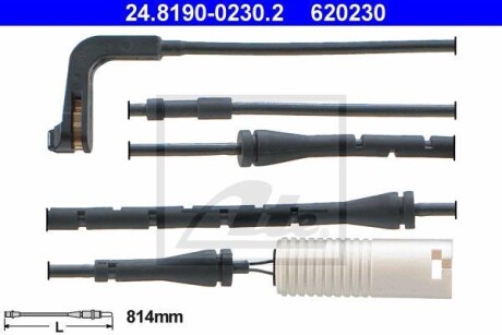 Датчик износа тормозных колодок ATE 24.8190-0230.2