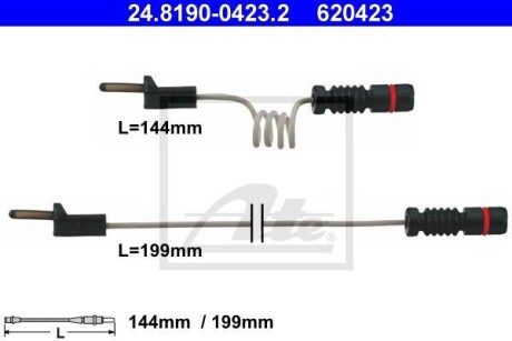 Датчик износа тормозных колодок ATE 24.8190-0423.2