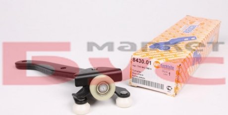 Ролик дверей (бічних/нижній) VW T5 (R) (з кронштейном) (8430.01) AUTOTECHTEILE 384 3001