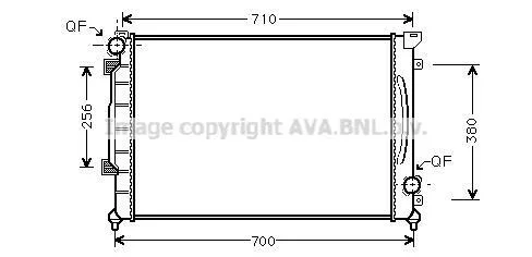 Радиатор охлаждения двигателя AVA COOLING AI2139 (фото 1)