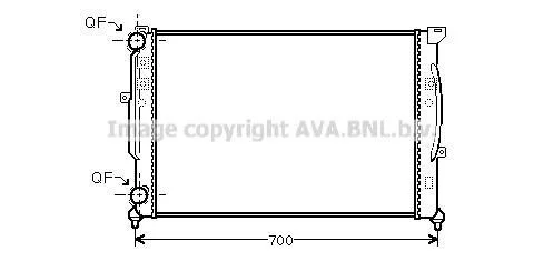 Радіатор, Система охолодження двигуна CLEVER FIT AVA COOLING AI2189 (фото 1)