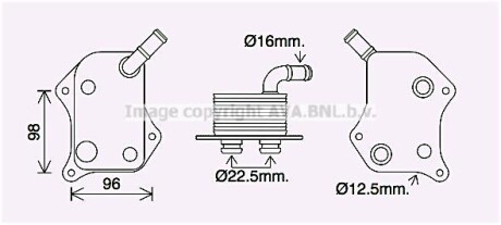 Радиатор масляный AVA COOLING AI3414