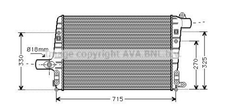 Интеркулер AVA COOLING AI4136