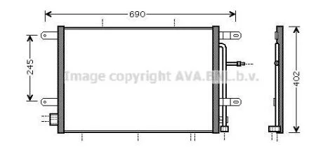 Радіатор кодиціонера CLEVER FIT AVA COOLING AI5239
